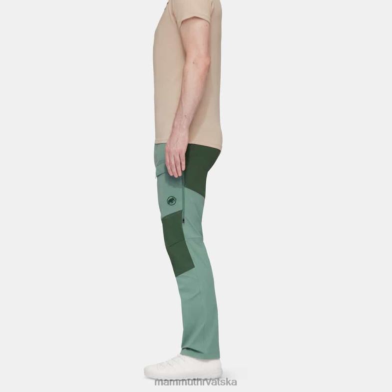 Mammut muškarci odjeća zinalne hibridne hlače Z08N971 tamno drvo od žada