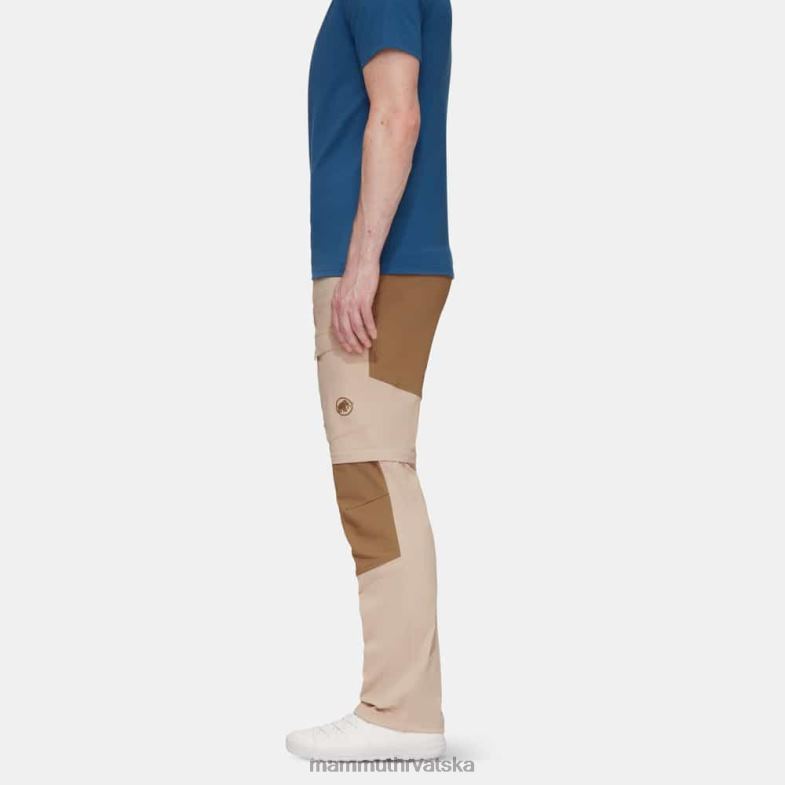 Mammut muškarci odjeća zinalne hibridne hlače s patentnim zatvaračem Z08N1101 savana-tamni pijesak