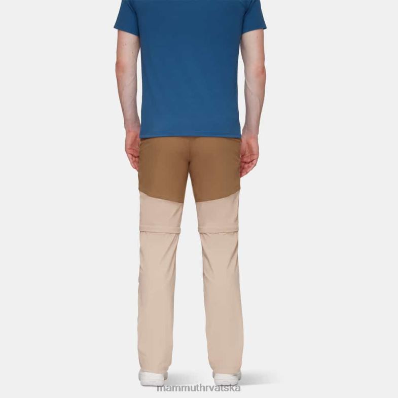 Mammut muškarci odjeća zinalne hibridne hlače s patentnim zatvaračem Z08N1101 savana-tamni pijesak