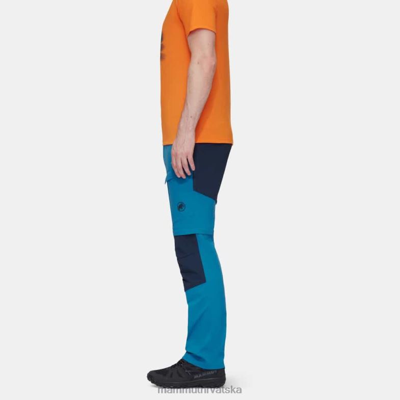 Mammut muškarci odjeća zinalne hibridne hlače s patentnim zatvaračem Z08N1103 duboka ledena marina