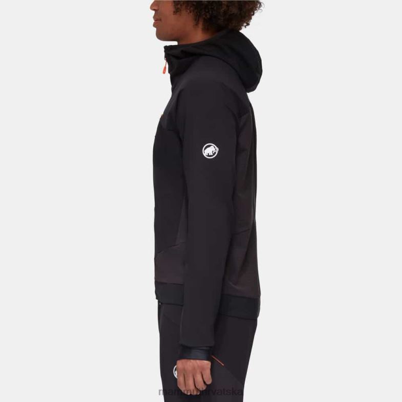 Mammut muškarci odjeća aenergy so hibridna jakna s kapuljačom Z08N14 crno-vibrantna narančasta