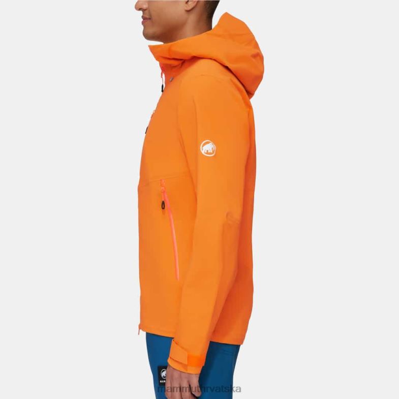 Mammut muškarci odjeća alto guide hs jakna s kapuljačom Z08N697 tamna mandarina