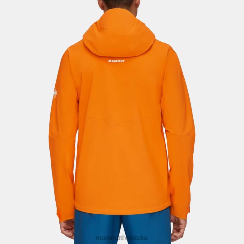 Mammut muškarci odjeća alto guide hs jakna s kapuljačom Z08N697 tamna mandarina