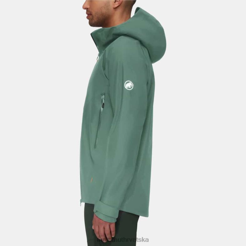 Mammut muškarci odjeća crater iv hs jakna s kapuljačom Z08N13 tamni žad