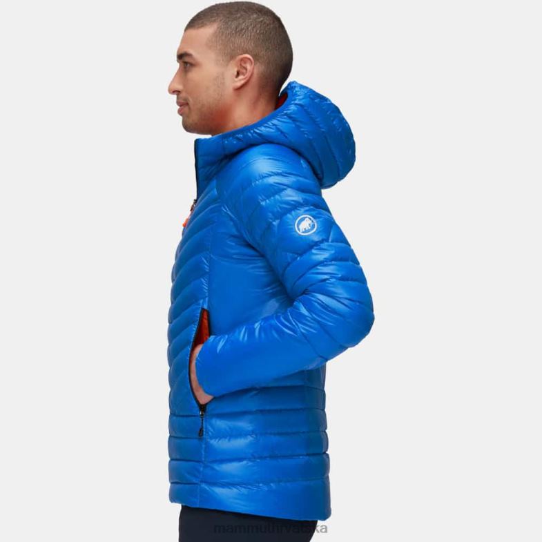 Mammut muškarci odjeća eigerjoch je napredovao u jakni s kapuljačom Z08N765 azurit