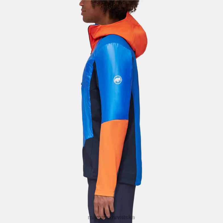 Mammut muškarci odjeća eisfeld so hibridna jakna s kapuljačom Z08N28 azurit-noć