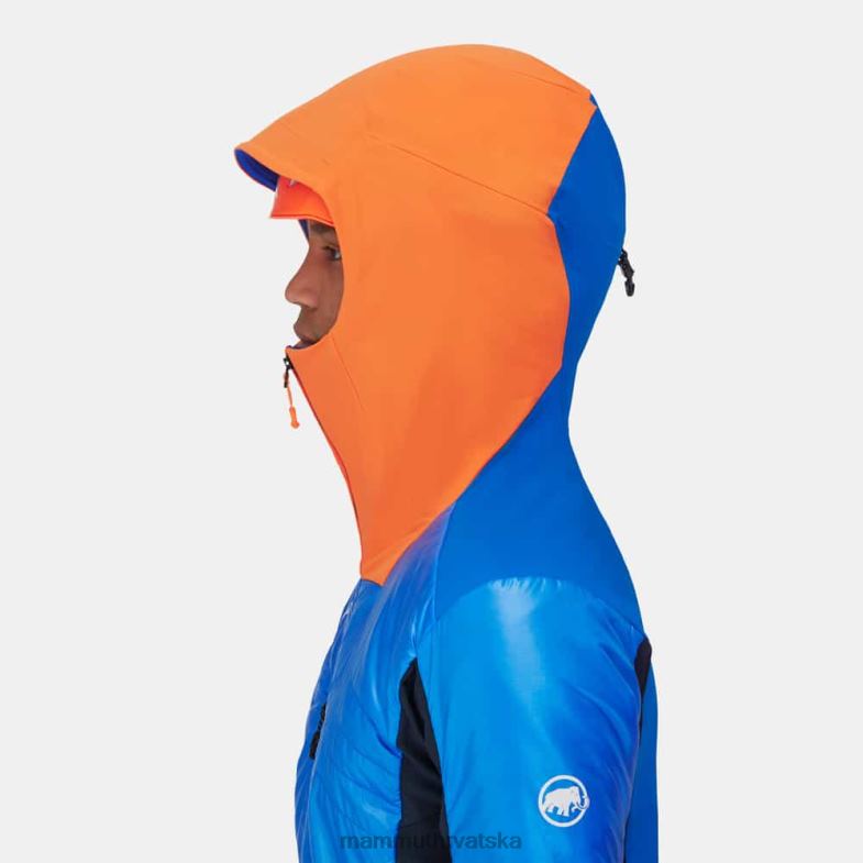 Mammut muškarci odjeća eisfeld so hibridna jakna s kapuljačom Z08N28 azurit-noć