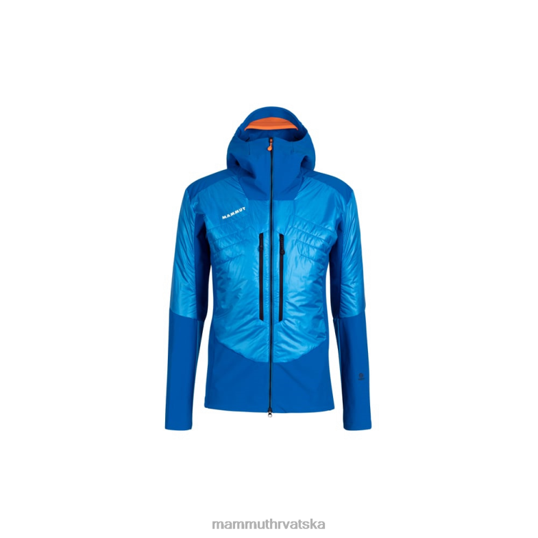 Mammut muškarci odjeća eisfeld so hibridna jakna s kapuljačom Z08N685 azurit