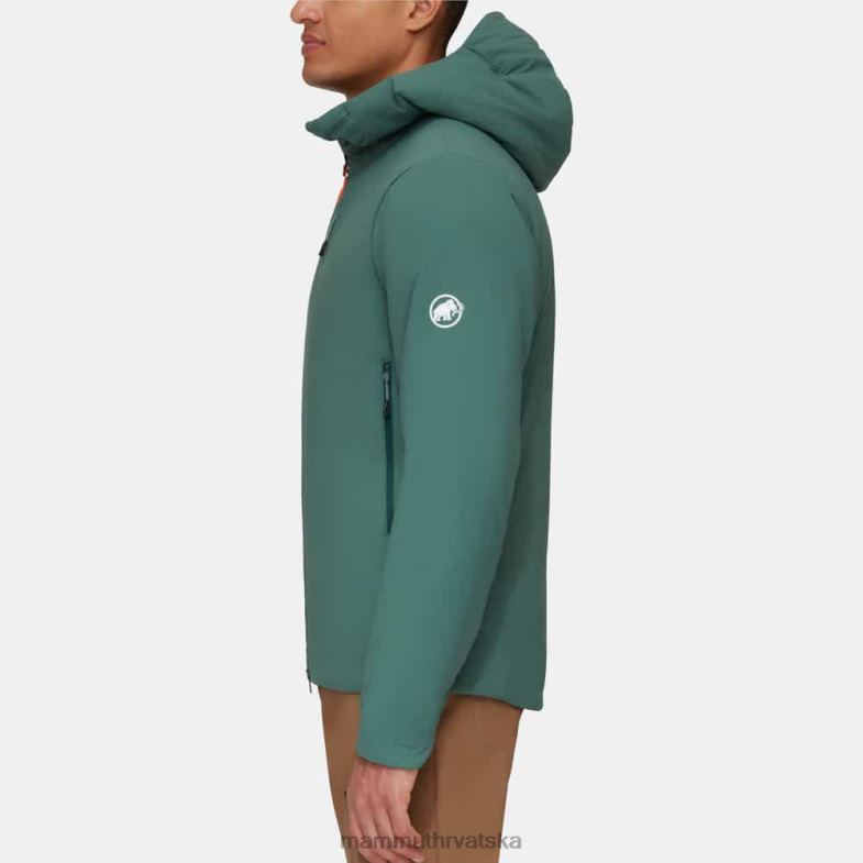 Mammut muškarci odjeća rime u flex jakni s kapuljačom Z08N73 tamni žad