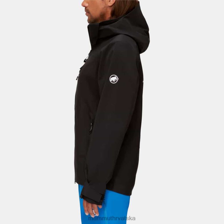 Mammut muškarci odjeća stoney hs jakna Z08N70 crno bijeli