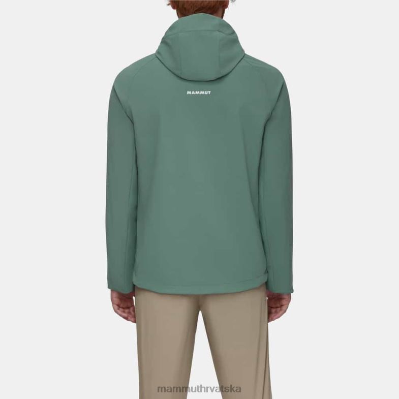Mammut muškarci odjeća ultimativna udobnost pa jakna s kapuljačom Z08N56 tamni žad