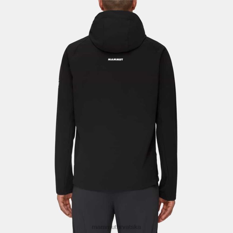 Mammut muškarci odjeća ultimativna udobnost pa jakna s kapuljačom Z08N726 crno