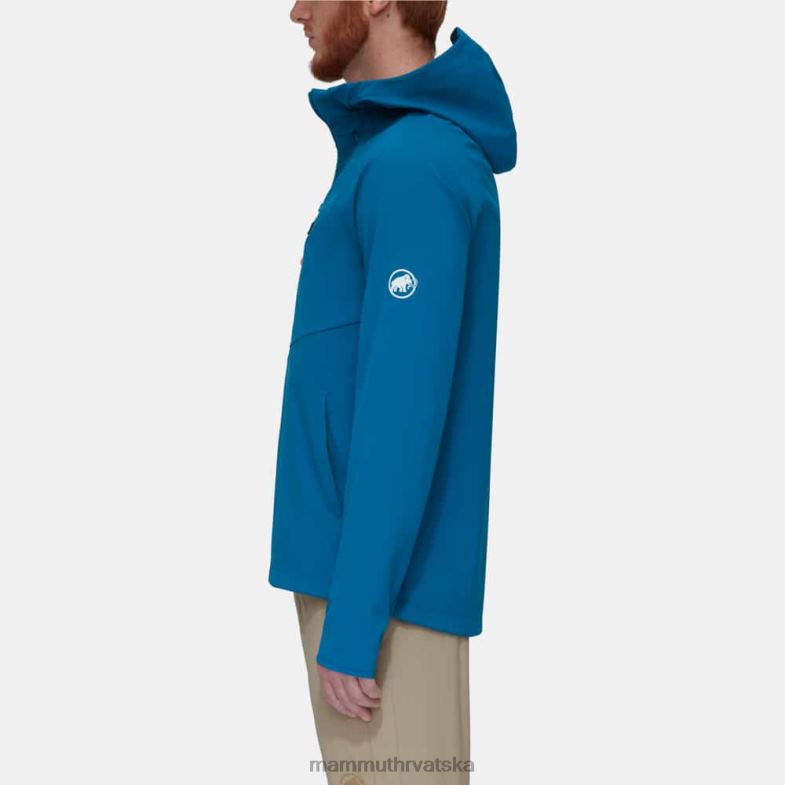 Mammut muškarci odjeća ultimativna udobnost pa jakna s kapuljačom Z08N727 duboki led