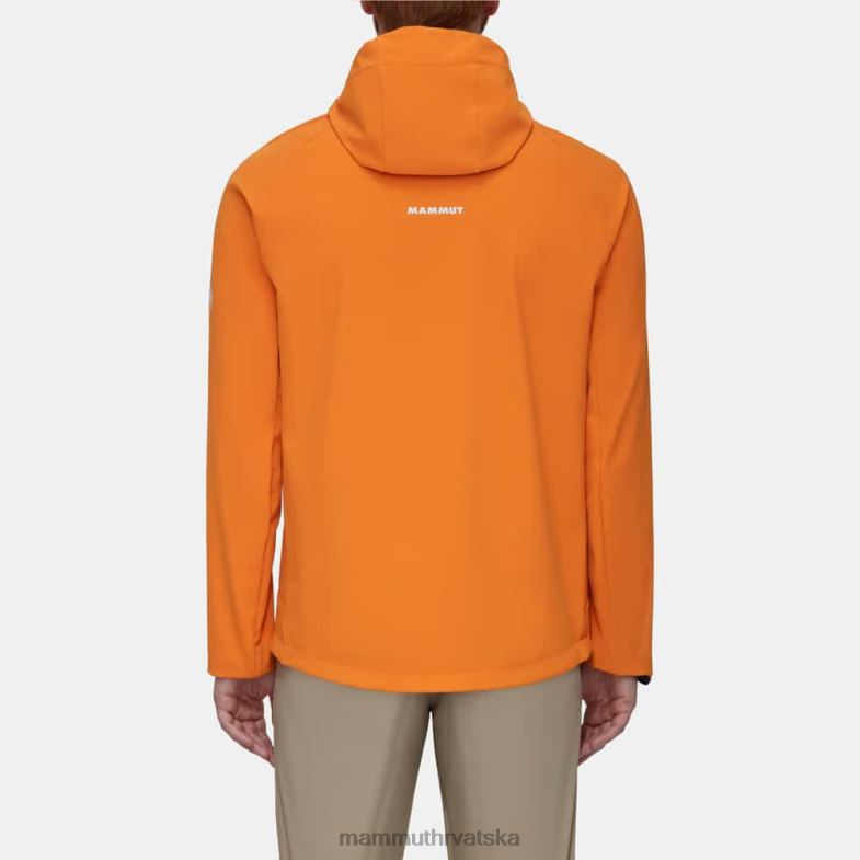 Mammut muškarci odjeća ultimativna udobnost pa jakna s kapuljačom Z08N728 tamna mandarina
