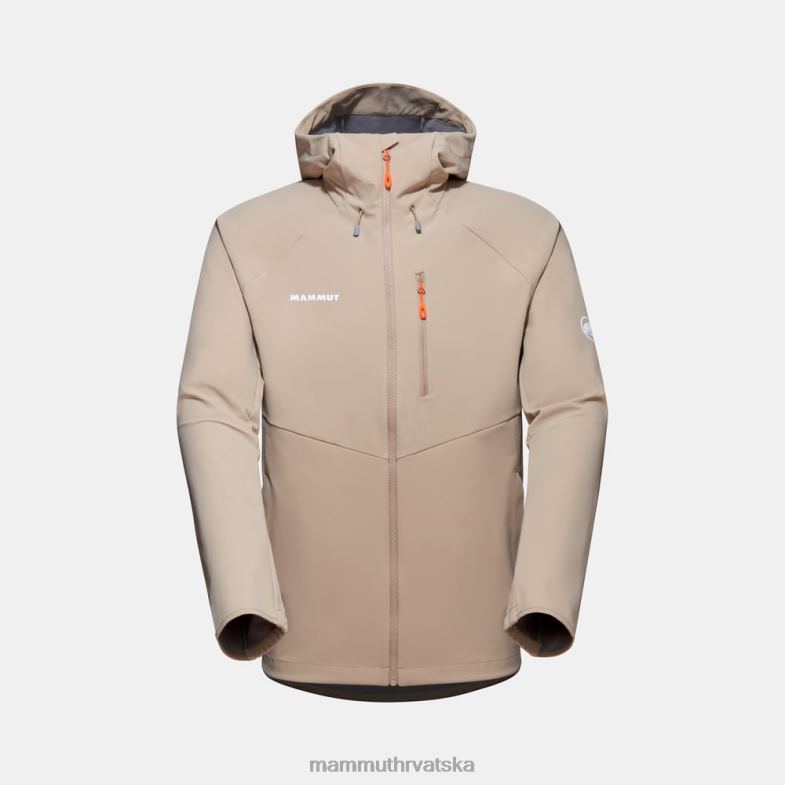 Mammut muškarci odjeća ultimativna udobnost pa jakna s kapuljačom Z08N729 savana