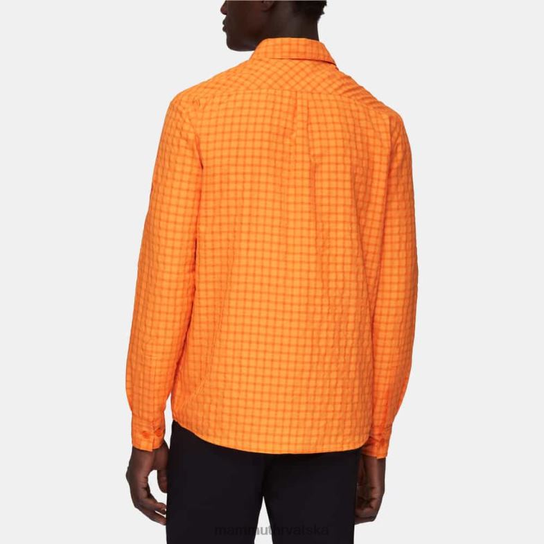 Mammut muškarci odjeća lenni majica dugih rukava Z08N917 mandarina-tamna mandarina