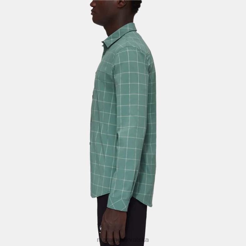 Mammut muškarci odjeća planinska majica dugih rukava Z08N1028 tamni žad-žad