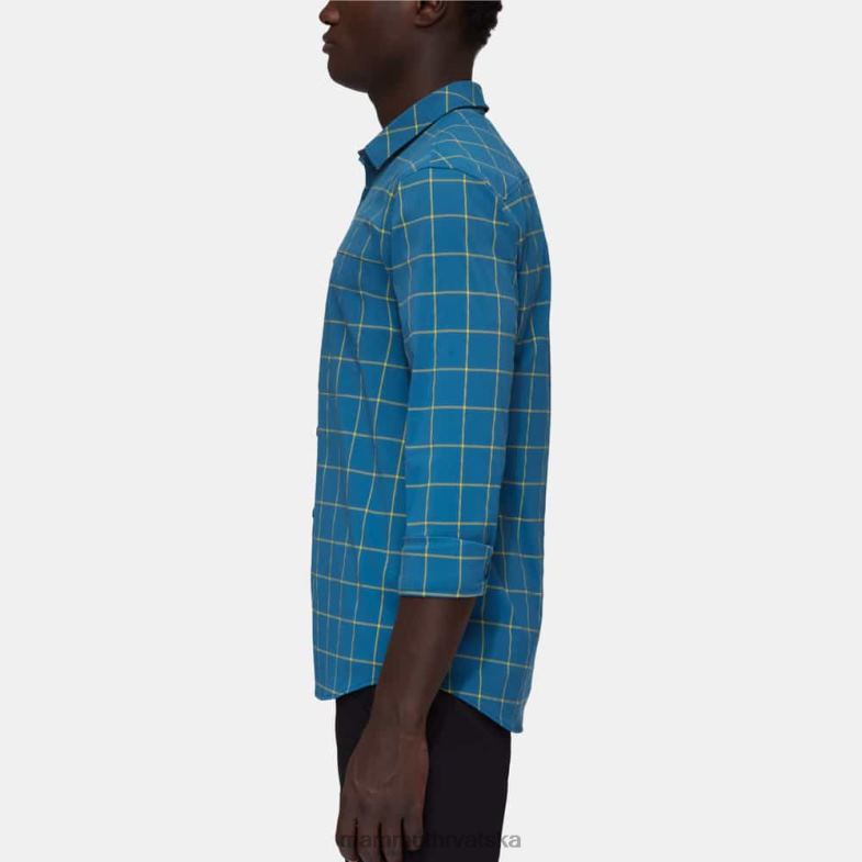 Mammut muškarci odjeća planinska majica dugih rukava Z08N1029 duboki led-highlime