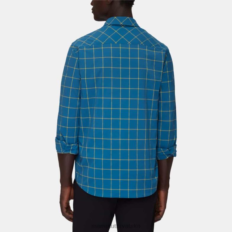 Mammut muškarci odjeća planinska majica dugih rukava Z08N1029 duboki led-highlime