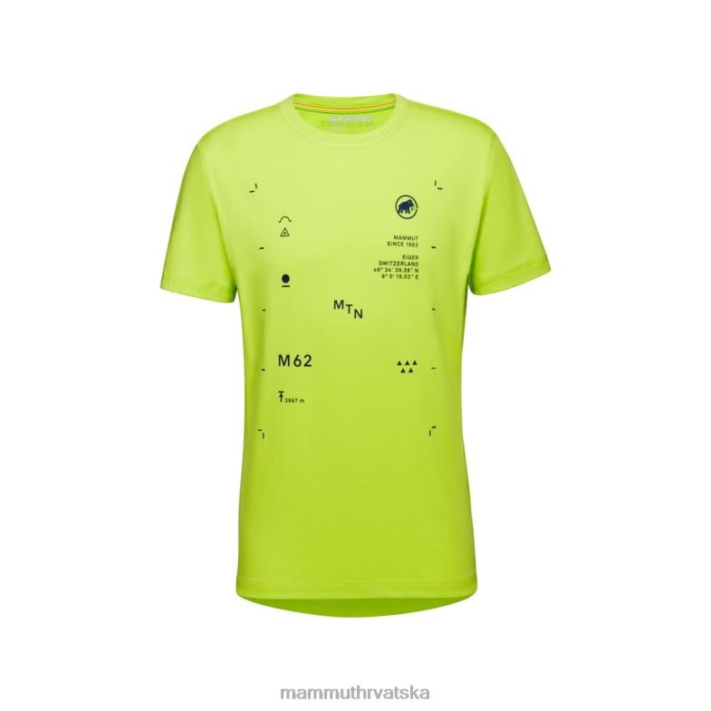 Mammut muškarci odjeća core majica s kratkim rukavima Z08N1096 visoko vapno