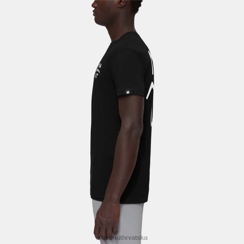 Mammut muškarci odjeća massone natpis na majici Z08N110 crno