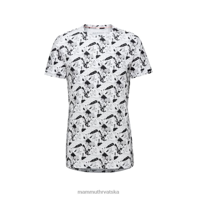 Mammut muškarci odjeća massone t-shirt penjačka scena Z08N258 bijelo crno