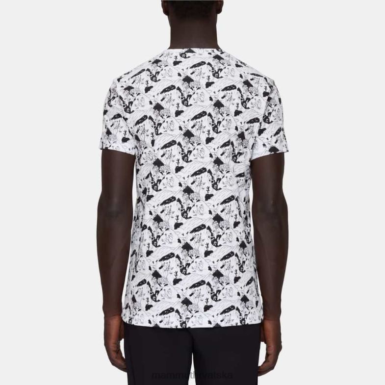 Mammut muškarci odjeća massone t-shirt penjačka scena Z08N258 bijelo crno
