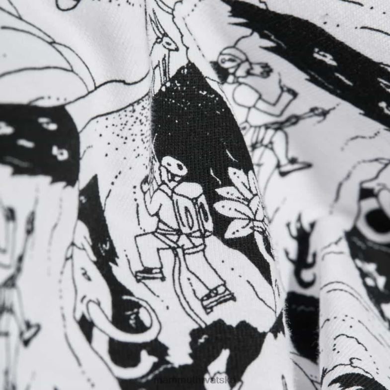 Mammut muškarci odjeća massone t-shirt penjačka scena Z08N258 bijelo crno