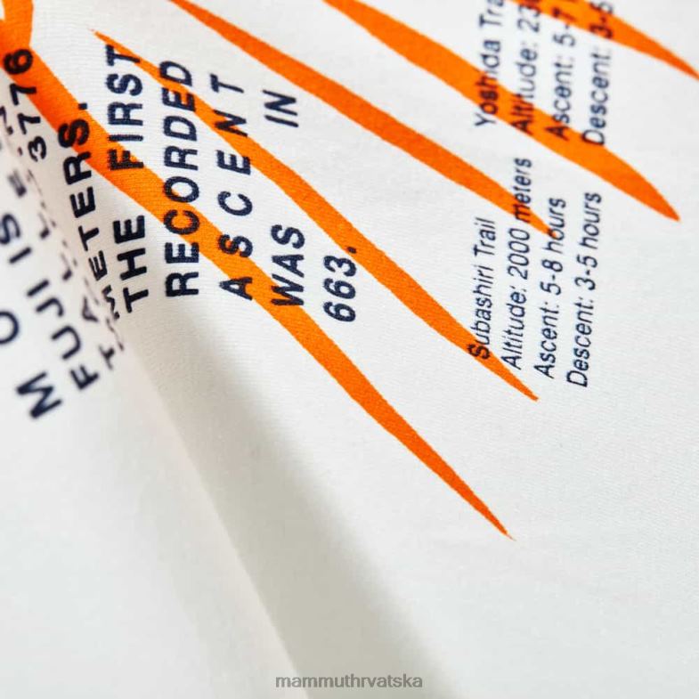 Mammut muškarci odjeća planinska majica fujiyama Z08N1086 prljavo bijelo