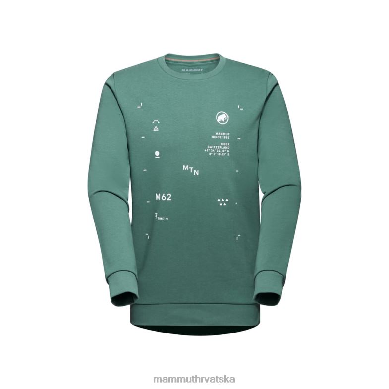 Mammut muškarci odjeća jezgra ml crew neck peak Z08N144 tamni žad