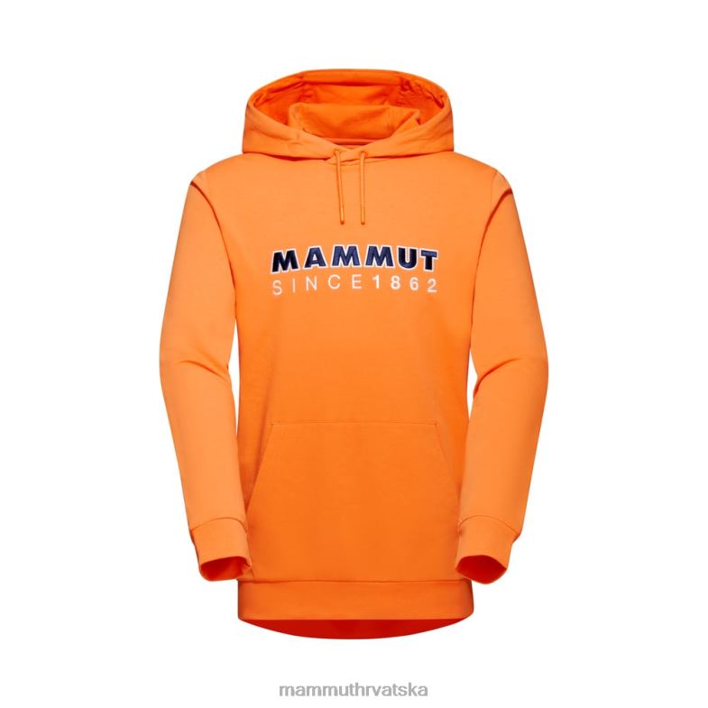 Mammut muškarci odjeća ml logotip s kapuljačom Z08N1111 tamna mandarina