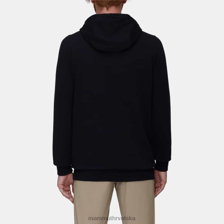 Mammut muškarci odjeća ml logotip s kapuljačom Z08N260 crno-ljuto