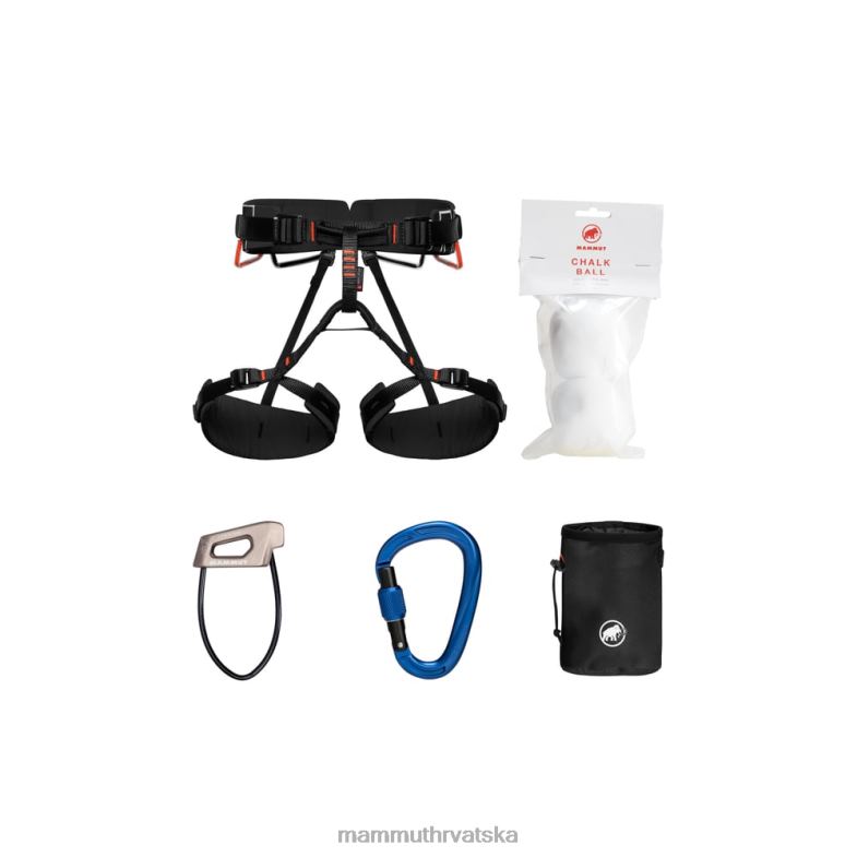 Mammut uniseks oprema Paket za penjanje s 4 tobogana crni Z08N440 neutralan