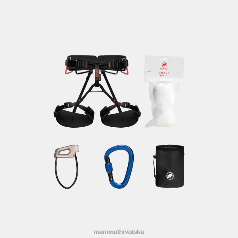 Mammut uniseks oprema Paket za penjanje s 4 tobogana crni Z08N440 neutralan