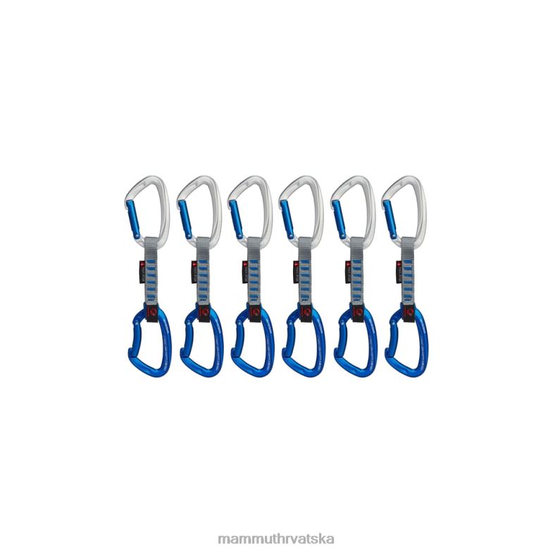 Mammut uniseks oprema crag keylock 10 cm indikator Paket od 6 brzih zatezača Z08N553 srebrno-ultramarin