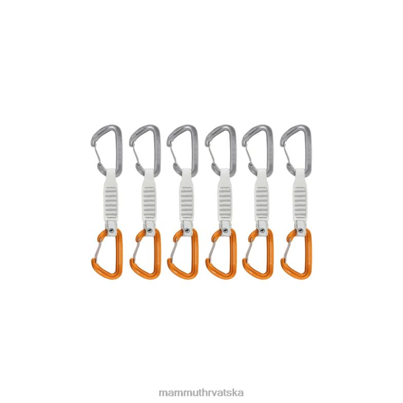 Mammut uniseks oprema žica za odašiljanje 12 cm, 6 komada zateznica Z08N441 svijetlo sivo-zlatna