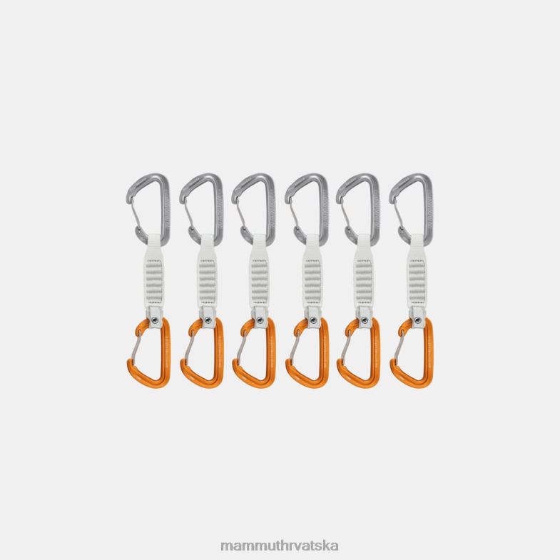 Mammut uniseks oprema žica za odašiljanje 12 cm, 6 komada zateznica Z08N441 svijetlo sivo-zlatna