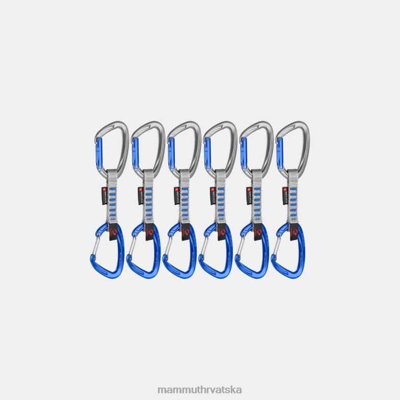 Mammut uniseks oprema žica za zaključavanje ključa od 10 cm Indikator 6 komada zatezača Z08N442 srebrno-ultramarin