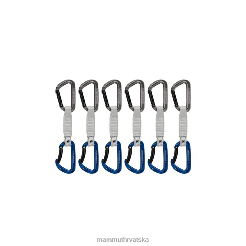 Mammut uniseks oprema radna brava za ključeve 12 cm, 6 paketa brzih zatezača Z08N439 sivo-plava
