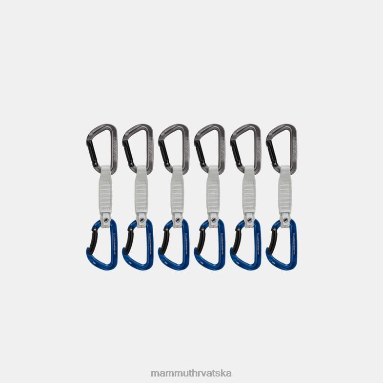 Mammut uniseks oprema radna brava za ključeve 12 cm, 6 paketa brzih zatezača Z08N439 sivo-plava