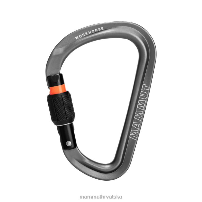 Mammut uniseks oprema workhorse hms screwgate karabiner Z08N462 siva