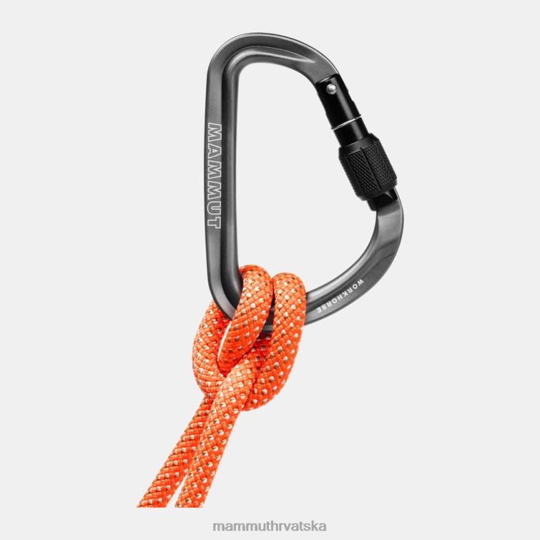 Mammut uniseks oprema workhorse hms screwgate karabiner Z08N462 siva