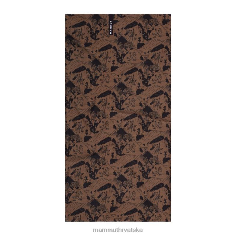Mammut uniseks pribor neck gaiter climbing scene Z08N1189 tamni pijesak-crni