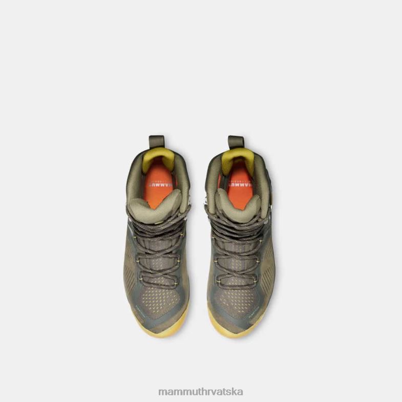 Mammut žene obuća sapuen visoki gtx Z08N1259 tamno kositar-jantarno zelena