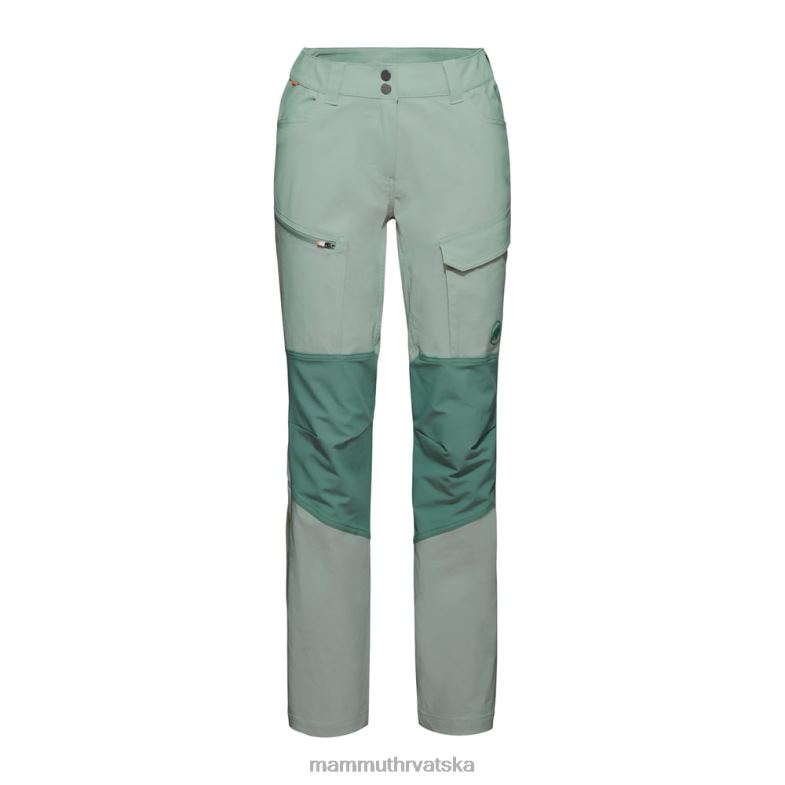 Mammut žene odjeća zinalne hibridne hlače Z08N829 žad-tamni žad