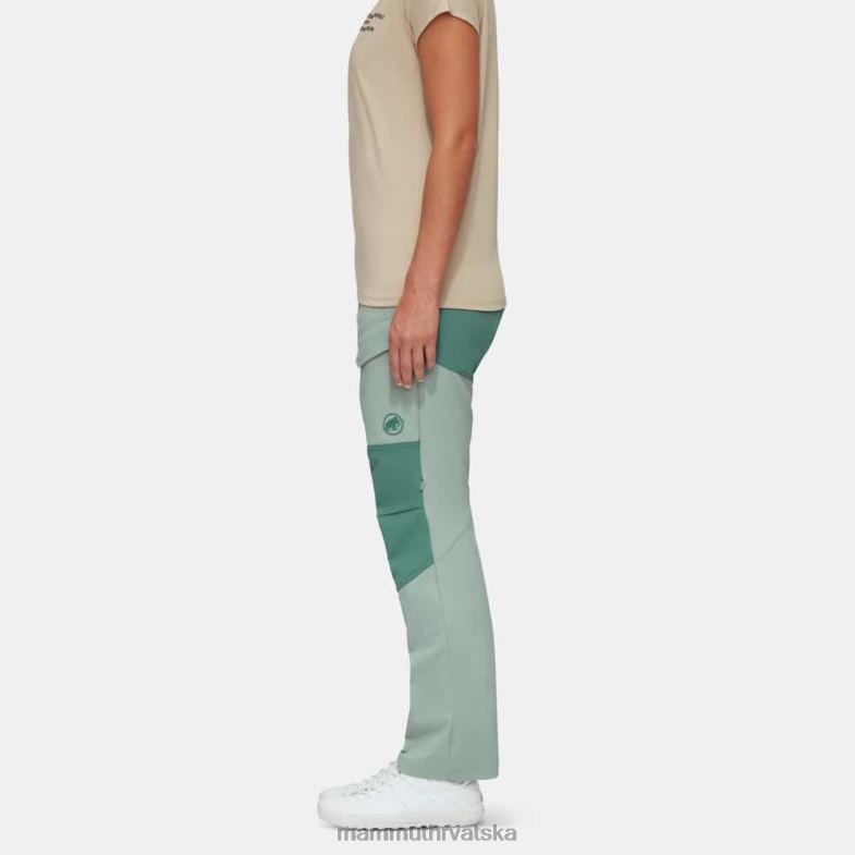 Mammut žene odjeća zinalne hibridne hlače Z08N829 žad-tamni žad