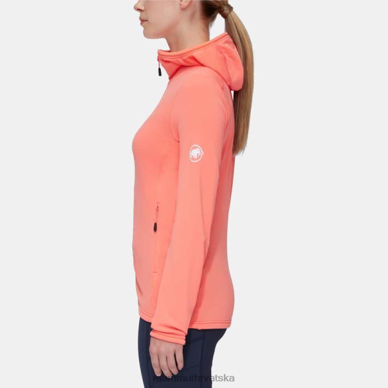 Mammut žene odjeća aconcagua light ml jakna s kapuljačom Z08N912 losos