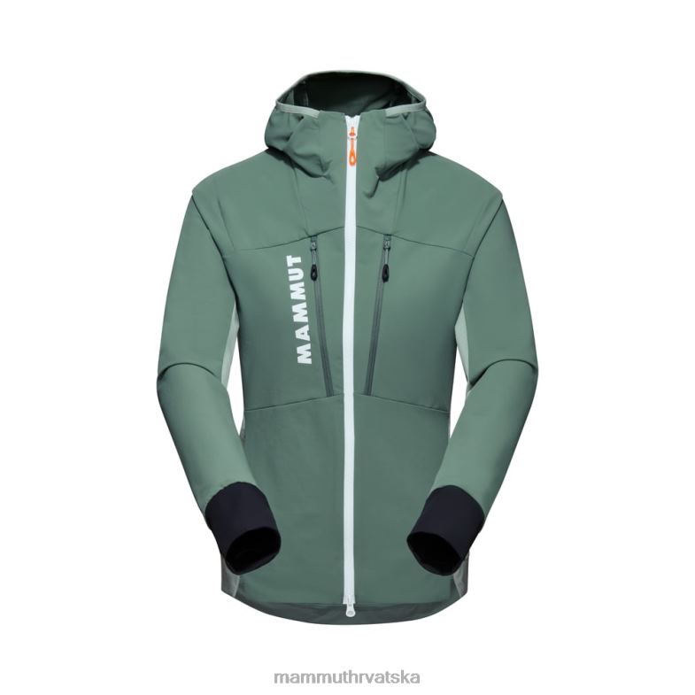 Mammut žene odjeća aenergy so hibridna jakna s kapuljačom Z08N34 tamni žad-žad