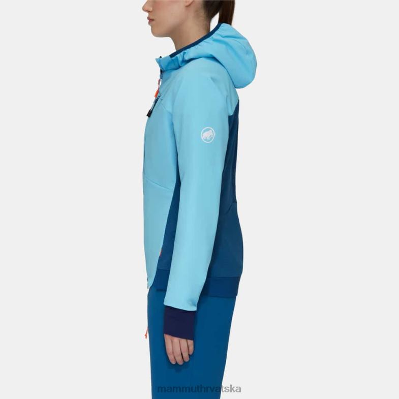 Mammut žene odjeća aenergy so hibridna jakna s kapuljačom Z08N696 hladno plavo-duboki led