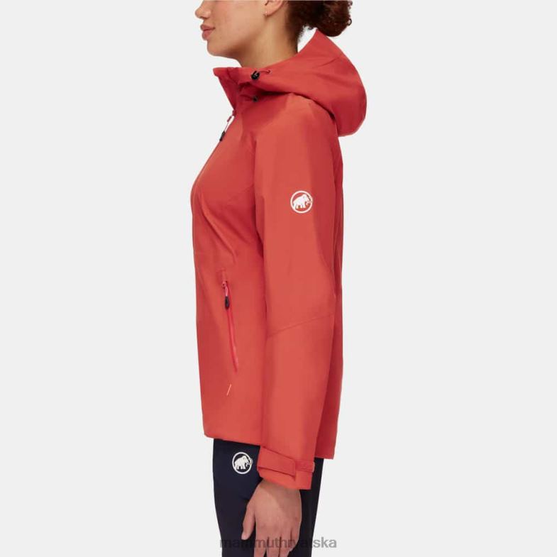 Mammut žene odjeća convey tour hs jakna s kapuljačom Z08N67 terakota
